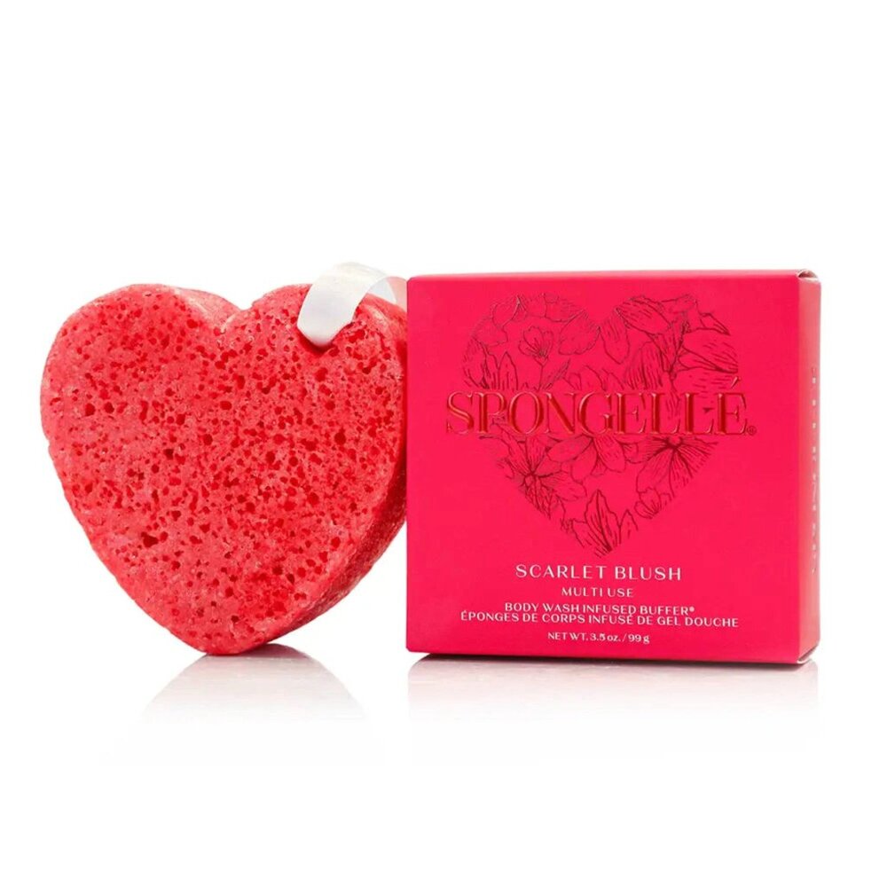 spongelle Scarlet Blush Heart Buffer NIB